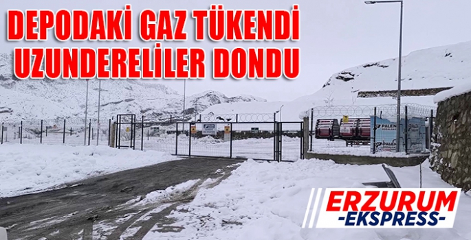 Gaz tükendi, Uzundere dondu