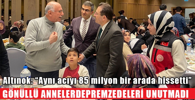 Gönüllü anneler depremzedeleri unutmadı