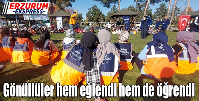 Gönüllüler hem eğlendi hem de öğrendi