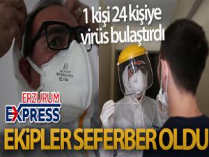 1 KİŞİ 24 KİŞİYE VİRÜS BULAŞTIRDI