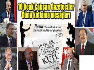 1O Ocak Çalışan Gazeteciler Günü kutlama mesajları 