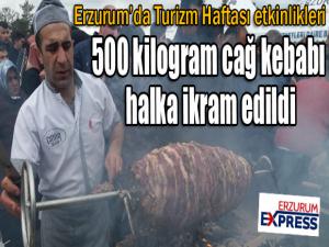 500 kilogram cağ kebabı halka dağıtıldı 