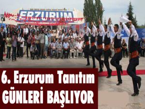 6. Erzurum Tanıtım Günleri başlıyor