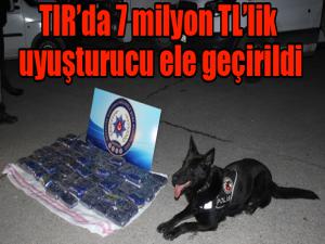 7 milyon TLlik uyuşturucu ele geçirildi
