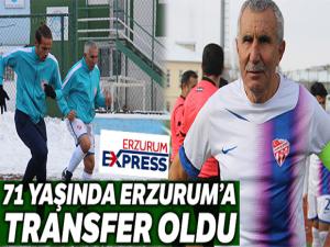 71 yaşındaki futbolcu Erzurum'a transfer oldu