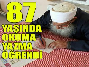 87 yaşında okuma yazma öğreniyor 