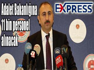 Adalet Bakanlığına 11 bin personel alınacak