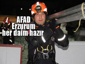 AFAD Erzurum her daim hazır 