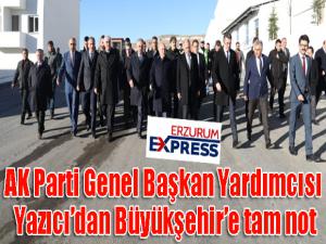 AK Parti Genel Başkan Yardımcısı Yazıcıdan Büyükşehire tam not