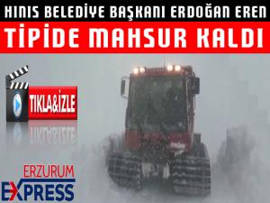 AK Parti Hınıs Belediye Başkanı tipide mahsur kaldı