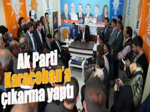 AK Parti Karaçobana çıkarma yaptı