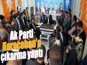 AK Parti Karaçobana çıkarma yaptı