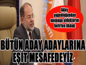 Akdağ aday yoğunluğundan mutlu 