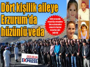 Antalyada evinde ölü bulunan ailenin cenazeleri Erzurumda toprağa verildi