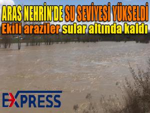 Aras Nehrinde su seviyesi yükseldi 