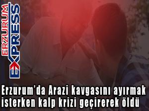  Arazi kavgasını ayırmak isterken kalp krizi geçirerek öldü