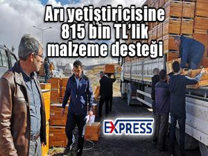 Arıcılar Birliğinden arı yetiştiricisine 815 bin TLlik malzeme desteği 