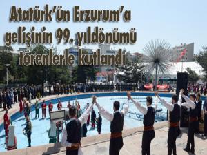 Atatürkün Erzuruma gelişinin 99. yıldönümü törenlerle kutlandı 
