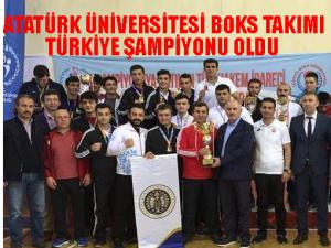 Atatürk Üniversitesi Boks Takımı Türkiye şampiyonu 