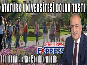 Atatürk Üniversitesi doldu taştı 