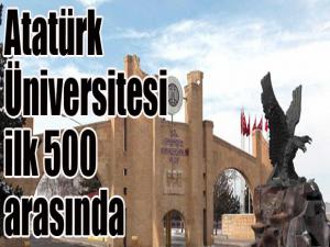 Atatürk Üniversitesi ilk 500 arasında 