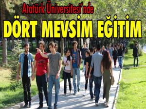 Atatürk Üniversitesinde dört mevsim eğitim 