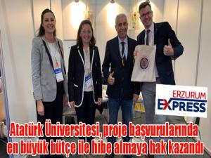 Atatürk Üniversitesi, proje başvurularında en büyük bütçe ile hibe almaya hak kazandı