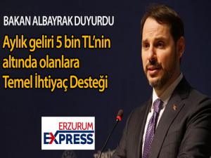 Aylık geliri 5 bin TL'nin altında olanlara...