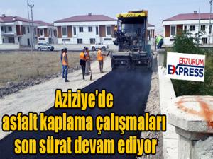 Aziziyede asfalt kaplama çalışmaları son sürat devam ediyor 