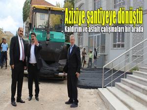 Aziziye şantiyeye dönüştü 