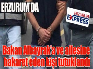 Bakan Albayraka ve ailesine hakaret eden kişi tutuklandı