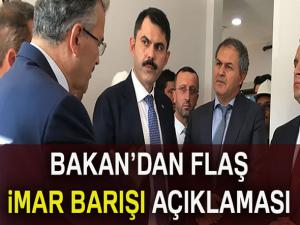 Bakan Kurum'dan imar barışı açıklaması