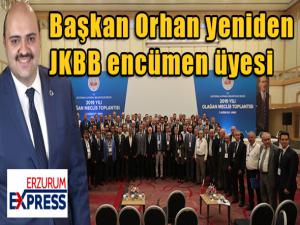 Başkan Orhan yeniden JKBB encümen üyesi 