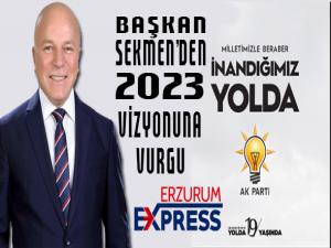 Başkan Sekmenden AK Partinin 19uncu kuruluş yıldönümü mesajı