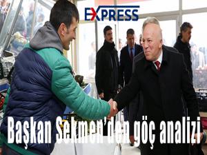 Başkan Sekmenden göç analizi 