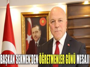 Başkan Sekmenden Öğretmenler Günü mesajı