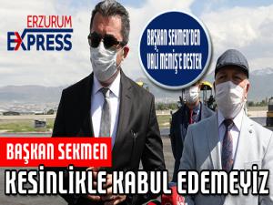 Başkan Sekmenden Vali Memişe destek