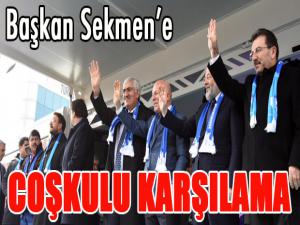 Başkan Sekmene coşkulu karşılama