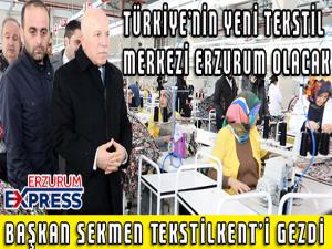 Başkan Sekmen Tekstilkenti gezdi