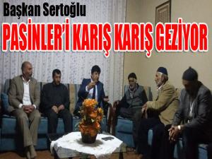 Başkan Sertoğlu, Pasinleri karış karış geziyor