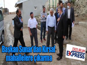 Başkan Sunardan Kırsal mahallelere çıkarma