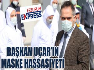 Başkan Uçarın maske hassasiyeti