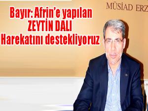 Bayır: Afrine yapılan Zeytin Dalı Harekatını destekliyoruz 