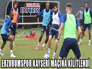 BB Erzurumsporda Kayserispor maçı hazırlıkları devam etti