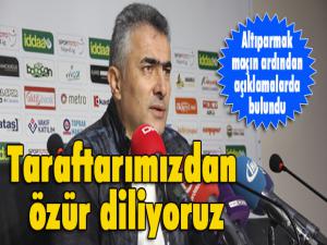 BB Erzurumspor Teknik Direktörü Mehmet Altıparmak: Hiç beklemediğimiz bir mağlubiyet oldu 