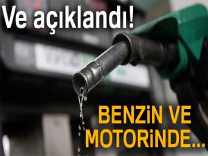 Benzin ve motorine zam 