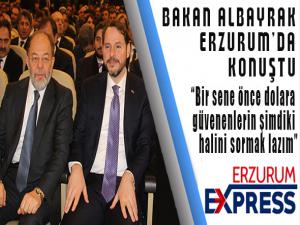 BERAT ALBAYRAK ERZURUM'DA 