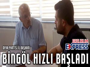 BİNGÖL HIZLI BAŞLADI