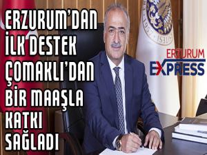 BİR MAAŞIYLA DESTEK OLDU 