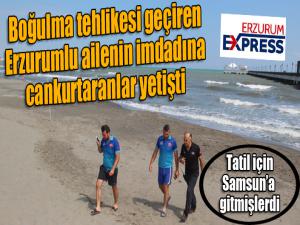  Boğulma tehlikesi geçiren 3 kişiyi cankurtaranlar kurtardı 